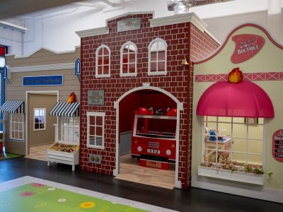 Miniature buildings at I Wanna Be